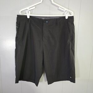 Rip Curl Boardwalk Hybrid Shorts Mens 34 Black Mirage Walkshorts Stretch 9.5"
